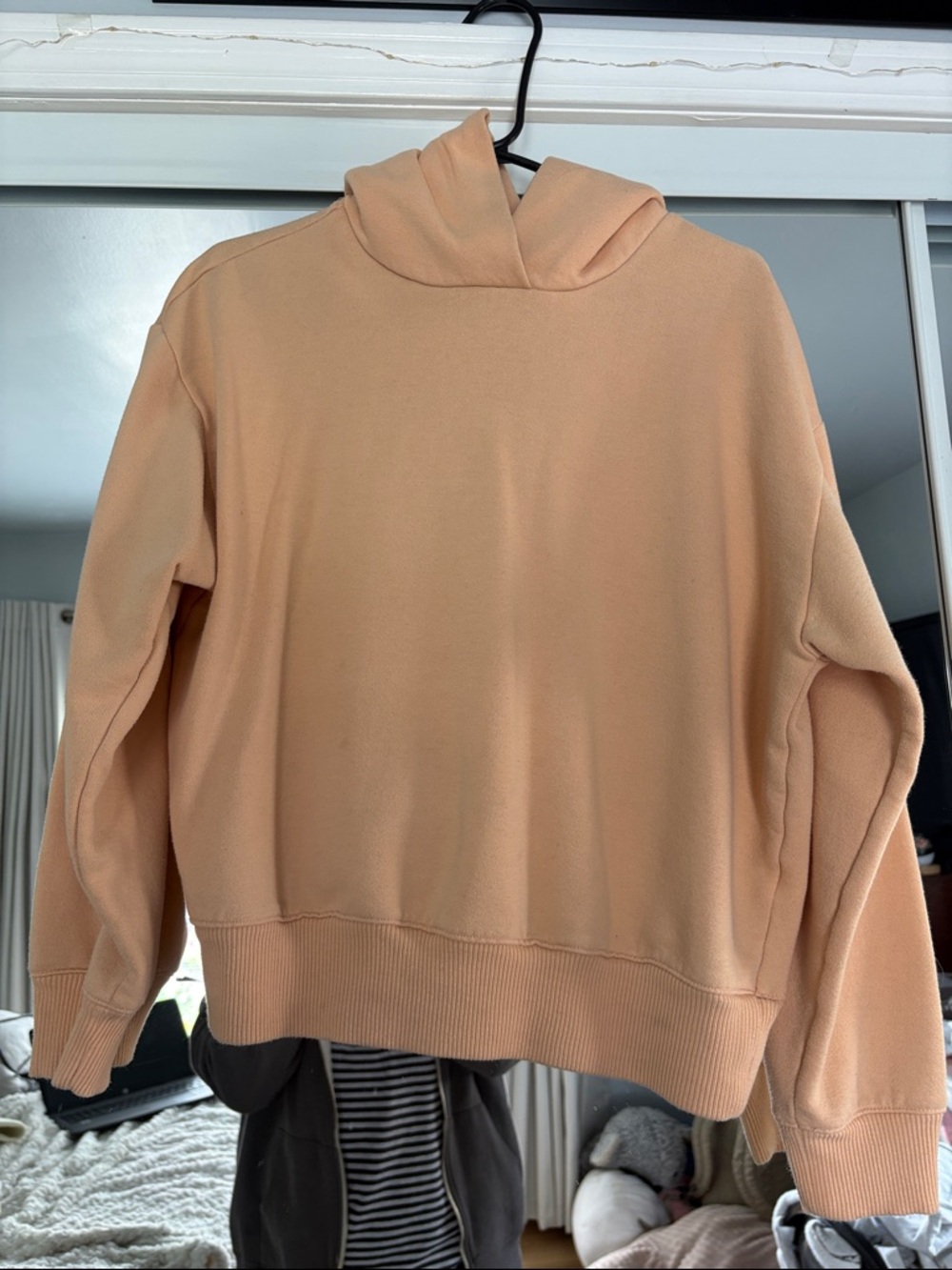 a new day Peach Cowl-Neck Sweater